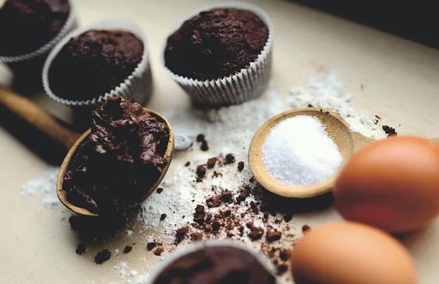 muffins de chocolate
